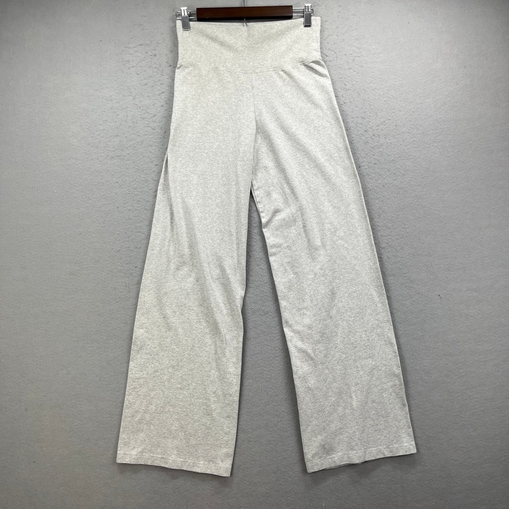 Brandy Melville Pants Women Small Gray Wide Baggy High Waist Casual Lounge Comfy